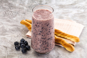Blueberry milkshake sweet dessert drink
