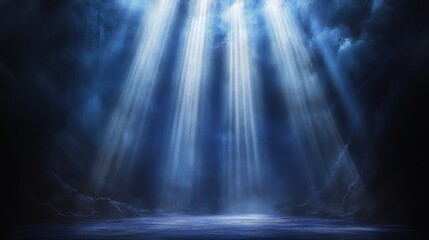 Stage lights. Generative AI
