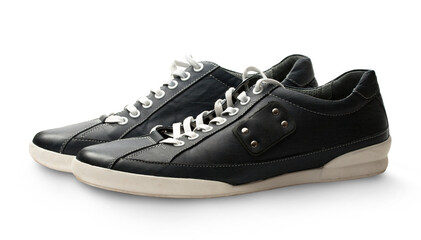 Classic sneakers with white lace