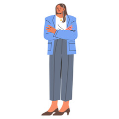 Businesswoman. Flat Vector Illustration