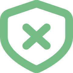 Obraz premium Shield Slash icon design logo