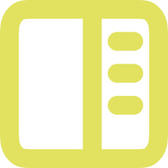 Sidebar Flip icon design logo