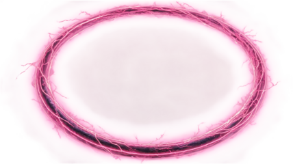 PNG neon energy ring circle
