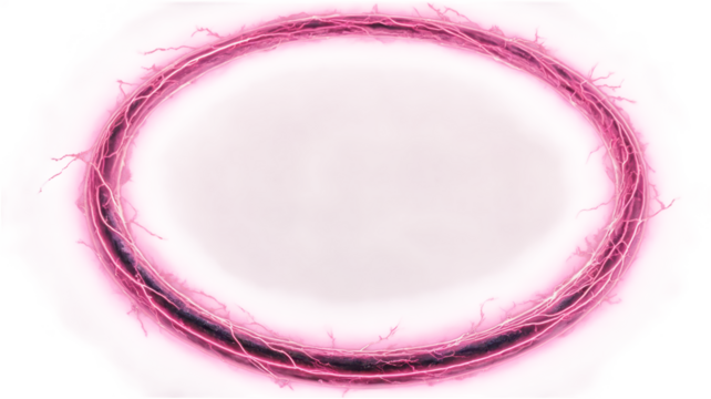 PNG neon energy ring circle