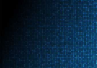Blue sparkling connect dots abstract futuristic background. Technology vector design