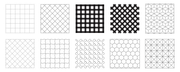 Minimalist Square Grid Set