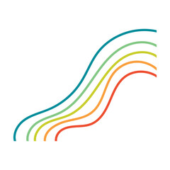 Abstract Line Rainbow