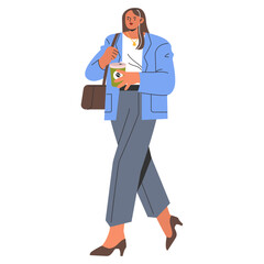 Businesswoman. Flat Vector Illustration