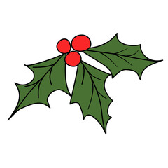 christmas holly leaves