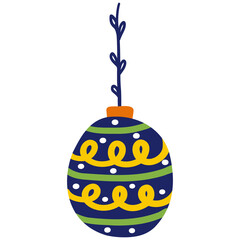 Christmas ornament ball decoration illustration