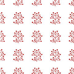 Seamless pattern. Folk ornament. Pattern in hand drawn style