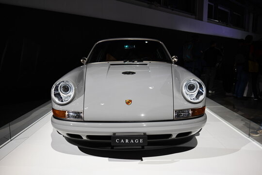 09-11-2024 Zurich, Switzerland. Singer Design Porsche 964 coupe re-imagined restomod at the Zurich Auto Salon.