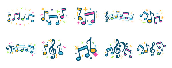 Musical Notes Decoration Set
