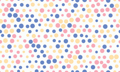Abstract geometric polka dot pattern with repeating round spots. Great for textile prints, trendy wallpaper, and creative poster backgrounds.