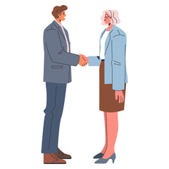 Businessman. Flat Vector Illustration