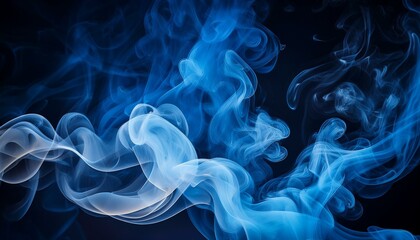 Fototapeta premium abstract smoke background abstract fire background blooming smoke background abstract blue smoke background