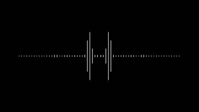 Audio wave spectrum animation video