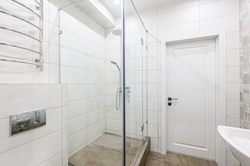 interior apartment room bathroom, sink, decorative elements, toilet. WC, sanitary unit, wash room