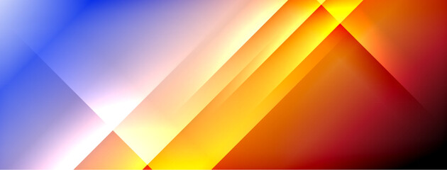 Dynamic shadow lines with gradient colors geometric background