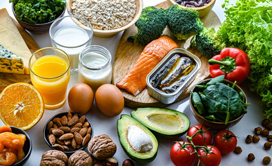 Food products recommended for osteoporosis and healthy bones