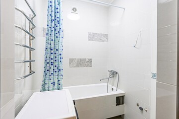 interior apartment room bathroom, sink, decorative elements, toilet. WC, sanitary unit, wash room