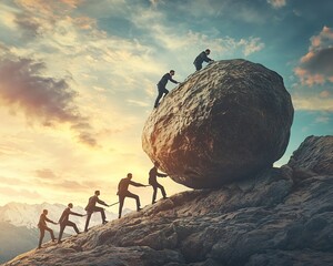 Overcoming Business Challenges A Team s Uphill Struggle to Achieve Success