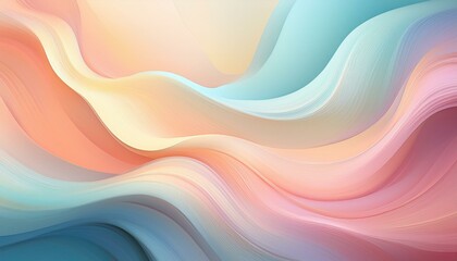 a minimalist abstract background with soft pastel colors and fluid shapes