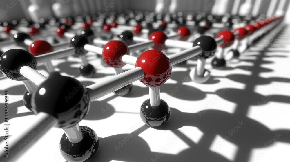 Poster A 3D model of a graphene atomic structure, with its hexagonal molecular grid highlighted, representing the cutting-edge advances in nanotechnology.