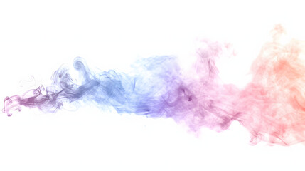colorful smoke steam isolated . fog and mist effect for text or space with a white accent, cinematic, png