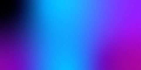 Blue purple grainy gradient vertical glowing abstract light wave on black noise texture background .Neon purple blue and mint green colorful gradient background Best design for your ad, poster, bann.	