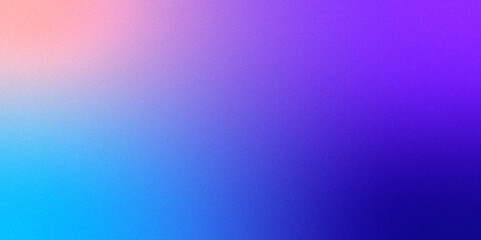 Blue purple grainy gradient vertical glowing abstract light wave on black noise texture background .Neon purple blue and mint green colorful gradient background Best design for your ad, poster, bann.	