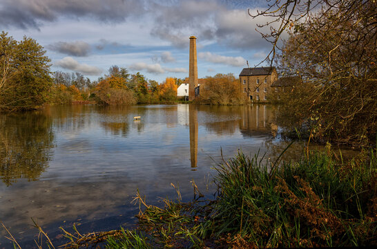 Tonge Mill and mill pond near Sittingbourne Kent England UK