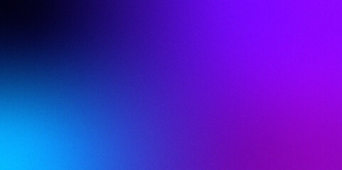 Blue purple grainy gradient vertical glowing abstract light wave on black noise texture background .Neon purple blue and mint green colorful gradient background Best design for your ad, poster, bann.	