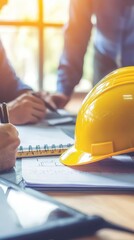 Factory workers collaborate on safety protocols to promote a culture of workplace safety