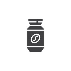 Coffee can vector icon