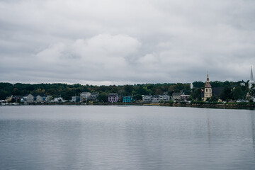 Obraz premium Panoramic image of Peggy's Cove, Nova Scotia, Canada