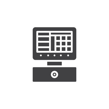 recommend clip art: Cash register machine vector icon