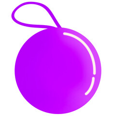 Purple Christmas balls