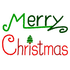 Merry Christmsd word for decoration