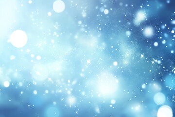 Naklejka premium Soft Blue Bokeh Background for Various Uses