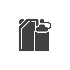 Ketchup and mayonnaise vector icon