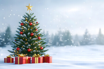 isolated empty christmas background for text