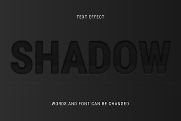 shadow cutout text effect eps cc