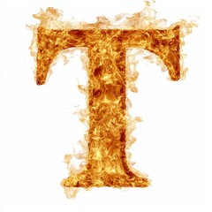 Fototapeta premium A fiery letter 