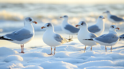 Obraz premium seagull on the beach