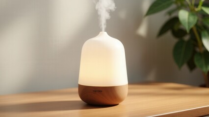 A modern diffuser display mockup with a smooth matte finish and neutral tones.