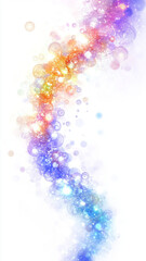 Obraz premium Whimsical abstract background with colorful bubbles and sparkles