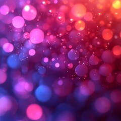 Blurred colorful bokeh lights creating festive atmosphere for holidays and celebrations