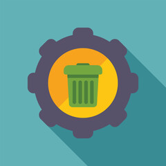 Conceptual illustration representing deleting unnecessary files and data from a system, optimizing performance and freeing up storage space