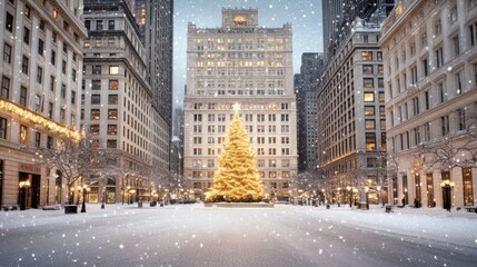 Obraz premium Christmas shopping in an exclusive boutique premium winter accessories on sale